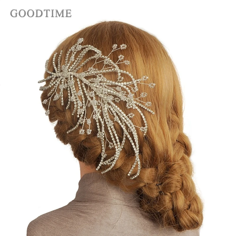 Fashion Bridal Wedding Party Rhinestone Headdress Accessories Tiara Headband Frontlet Bridesmaid Hair Jewelry For Women Girl | Украшения и