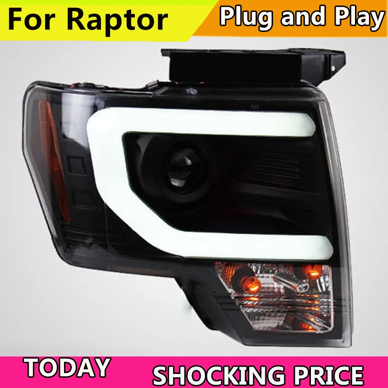 Автомобильный Стайлинг светодиодный HID Рио фары фара чехол для Ford Raptor F150 2008 2014 bi