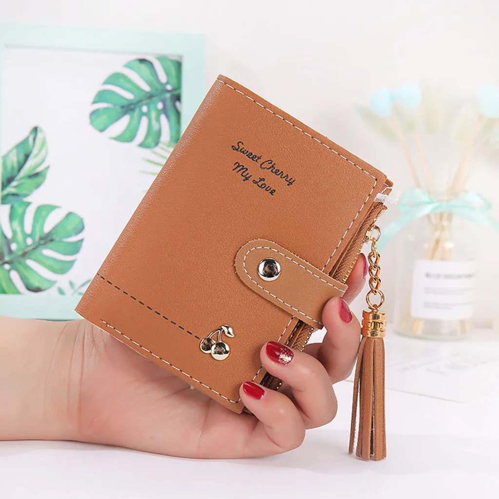 Aelicy модный мини кошелек с кисточками женские кошельки женский короткий для