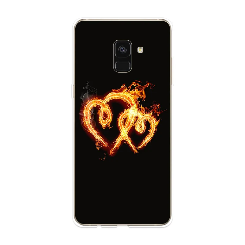 Чехол для телефона Samsung Galaxy A3 A5 A7 2017 2016 2015 чехол с рисунком пламени A6 A8 Plus A9 2018 |