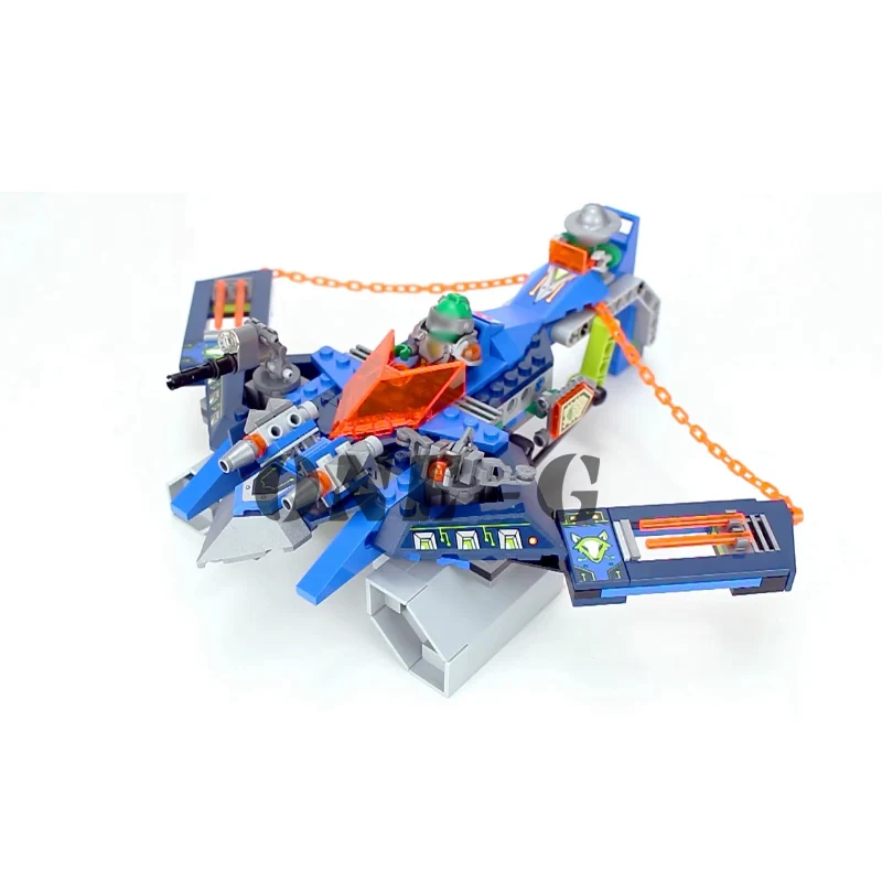 Совместимость с legoinglys nexo knights 70320 строительные блоки 10517 кирпичи Aaron Fox's Aero-Striker V2