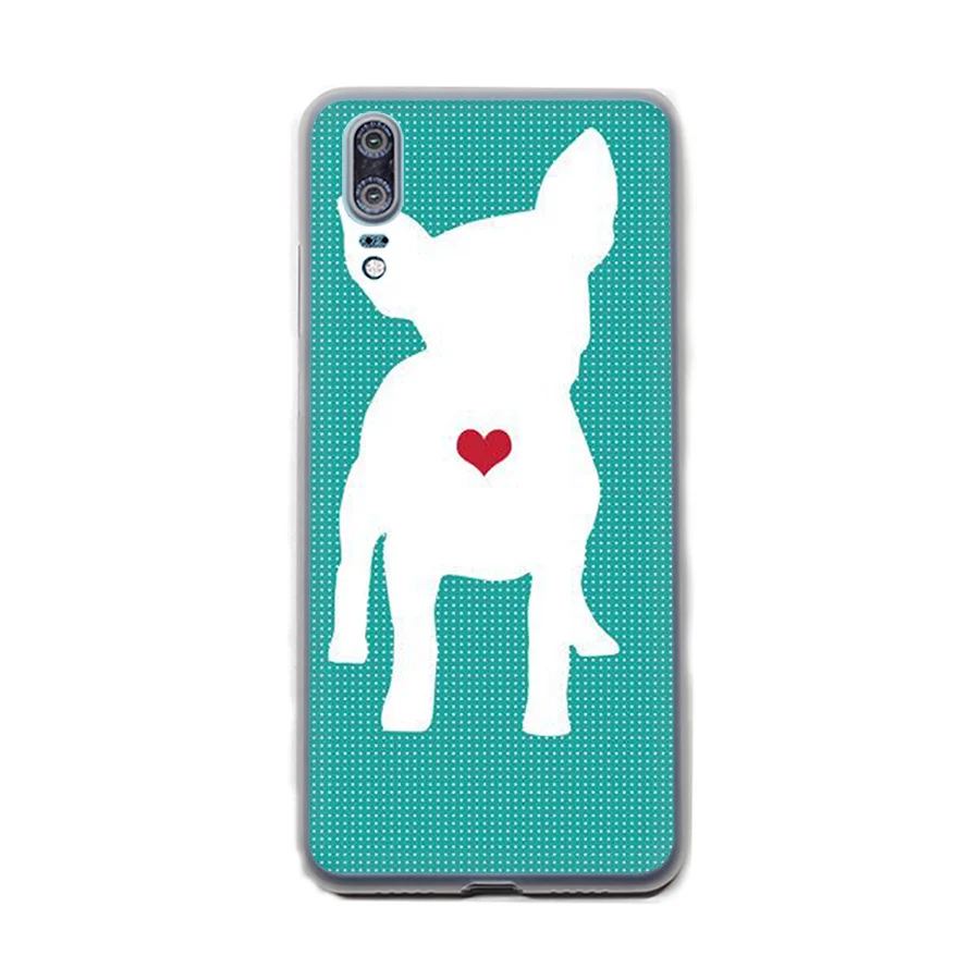 Чехол-накладка для Huawei P30 P9 P8 P10 P20 Lite Plus Pro MINI P Smart I Love My Chihuahua Dog Мопс окрашенный