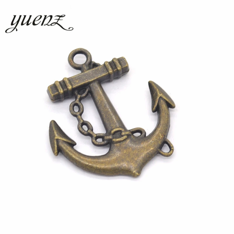Yuenz 10 шт. Модные Античная Металл Якорь Талисманы сплав Подвеска Fit ювелирных