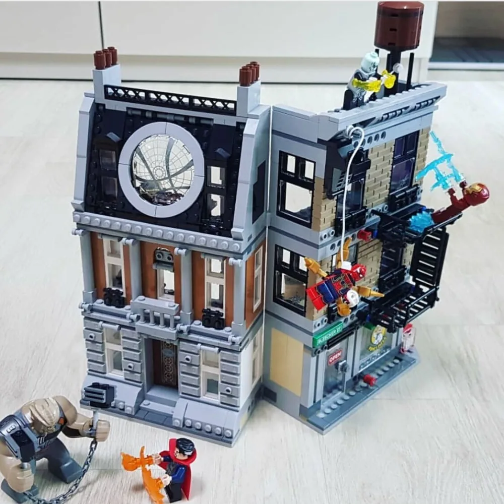 Bela 10840 Marvel Мстители Бесконечность войны Sanctum Sanctorum разборки строительные блоки игрушки совместимы с Bela 76108 Thanos