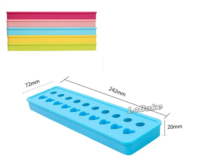 Новое поступление Силиконовый поднос для льда в форме 3D шара и сердца с 20