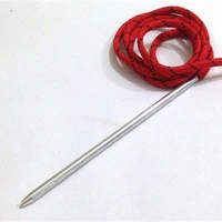 10pcs 3inch stiching needle steel paracord needle with screw thread shaft tip fid for stitch knitting pracord bracelet belt