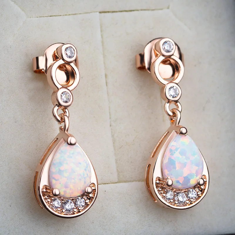 Распродажа модные ювелирные изделия серьги из серебра 925 пробы с опалом женские