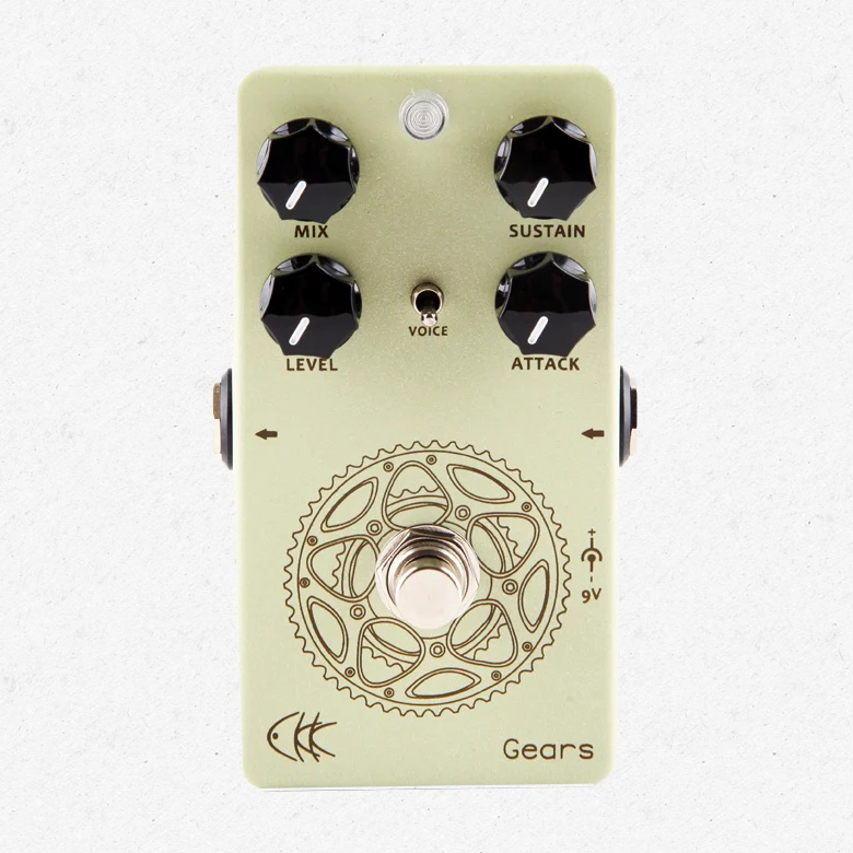 Винтажная гитарная педаль с компрессором CKK Gears|guitar effect pedal|effect pedalcompressor guitar |
