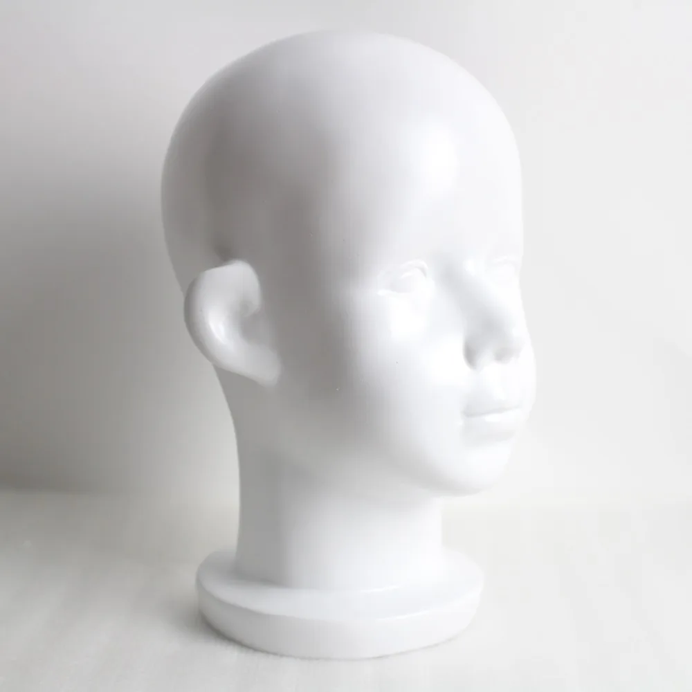 Детский манекен из стекловолокна с белой головой для парика и шляпы|mannequin for wigs|head