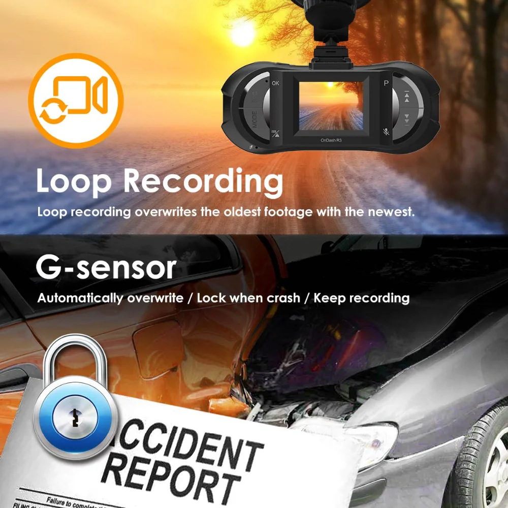 Vantrue R3 Dash camera Super HD 2 K 1296 P 1 5 дюймов lcd автомобильный видеорегистратор видео