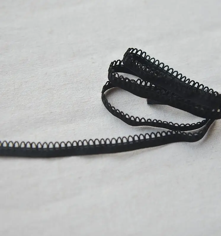 Горячая новинка 5 метров серый черный желтый эластичный кружевной обрезанный