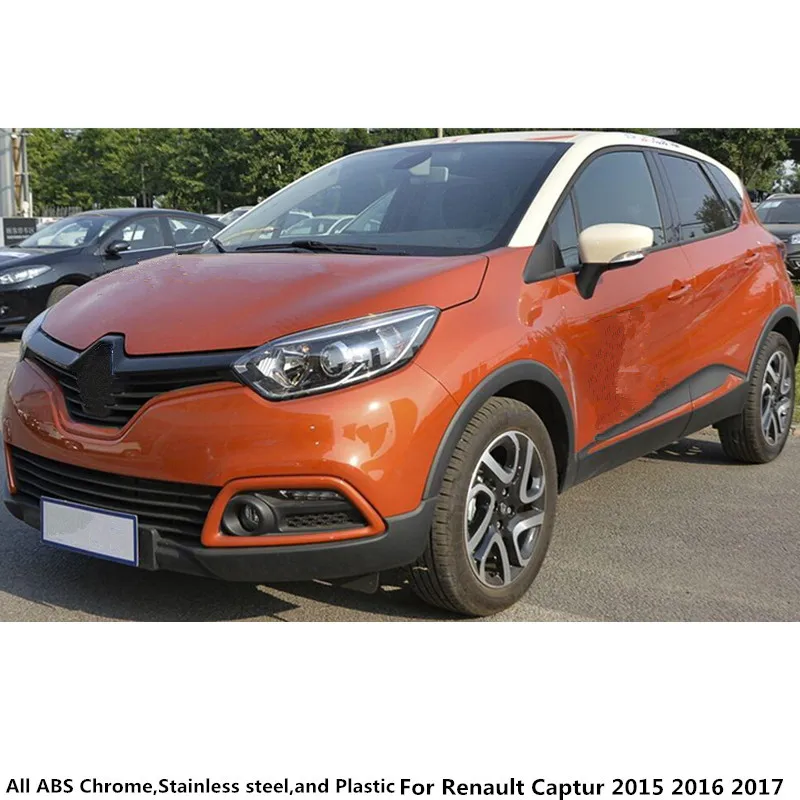 

Car Body Stick Stainless Steel Glass Window Garnish Pillar Middle Column Strip Trim 22pcs For Renault Captur 2015 2016 2017 2018
