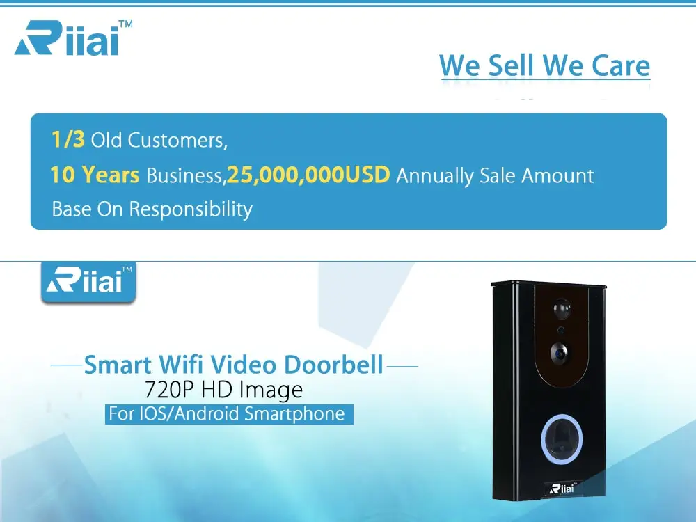 WiFi умный дверной звонок беспроводной HD720P визуальная камера дверное кольцо с Интерком PIR 2-Way аудио Домашняя безопасность для Android IOS смартфон
