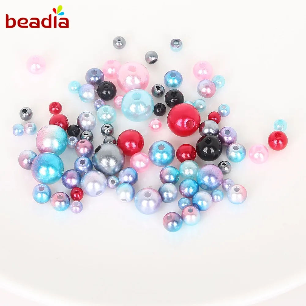 Бисер из АБС пластика для самостоятельного изготовления ожерелий браслетов