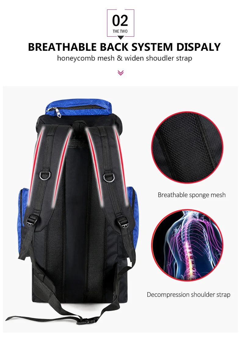 70L большой дорожный рюкзак походные рюкзаки Mochila кемпинг спортивная сумка мужская Треккинг Рюкзак для отдыха на природе сумки Treking XA830WA