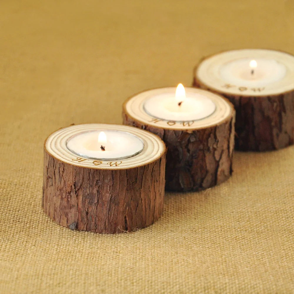 Деревянные Подсвечники для украшения дома|holder wedding|holder candleholder wood |
