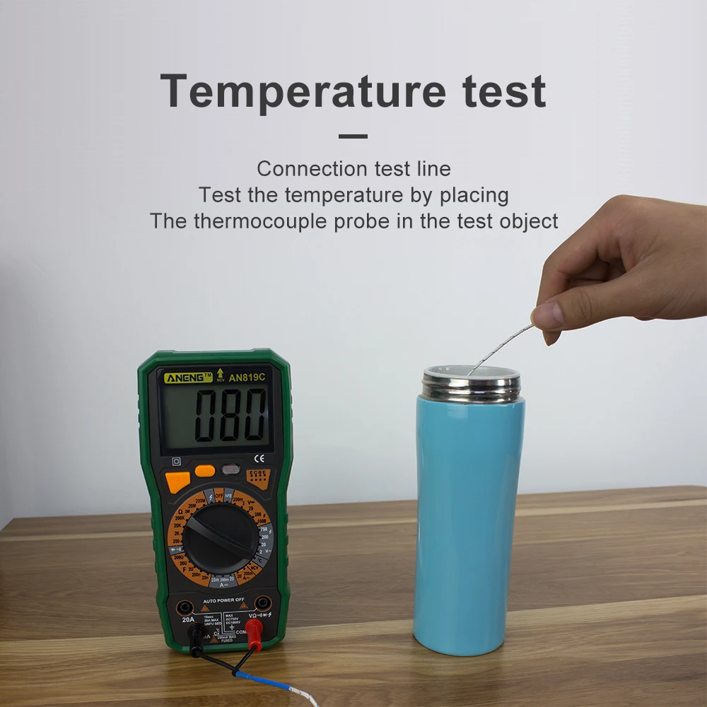 ANENG AN819C мультиметр цифровой тестер digital multimeter мини dc tester мультиметры capacitor