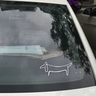 Виниловая наклейка для собак такса, Виниловая наклейка Пикассо, художественные наклейки для любви, украшение для стекла автомобиля