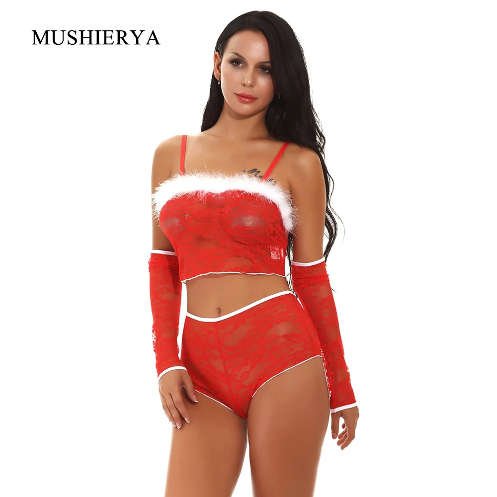 Женское нижнее белье с кружевной отделкой без рукавов и нижним бельем для женщин