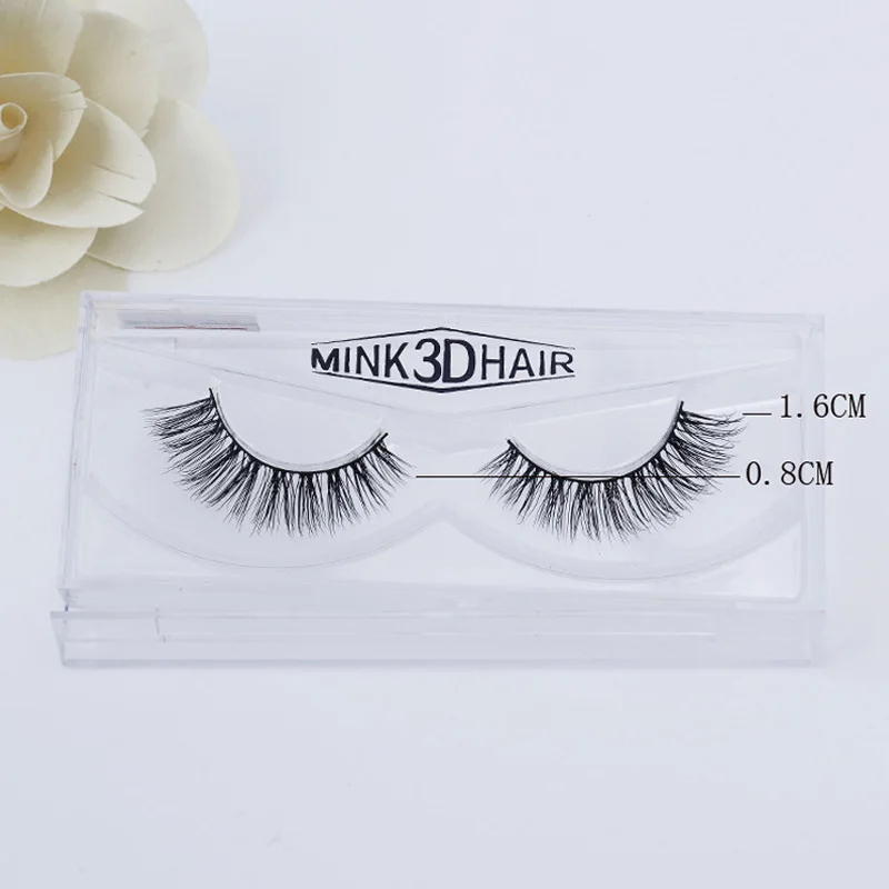 3 pairs D12 3 пары детских хлопковых утепленных колготок на 3D норковые накладные ресницы норковые ресницы плотного натурального крест ручной работы не тестировалось на Поддельные ресницы удлинение ресниц C79 - Длина: 3 pairs D12