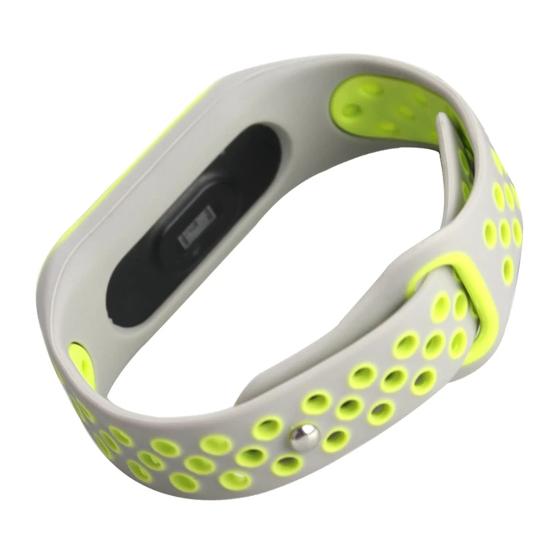 Gray green FIFATA, браслет для Xiaomi mi, ремешок для часов 4, сменный Браслет для mi Band 4, силиконовый спортивный ремешок для mi Band 3/4 - Цвет: Gray green
