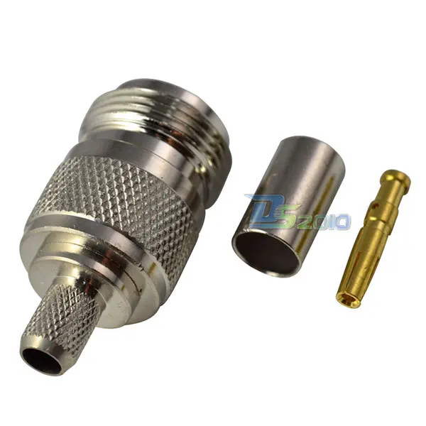 Высокое качество N женский прямой обжимной для RG6 RG59 LMR240 кабель RF коаксиальный