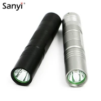 sanyi mini led flashlight q5 5 mode waterproof lanterna powerful led torch 18650 battery for hunting with hand rope blacksilver