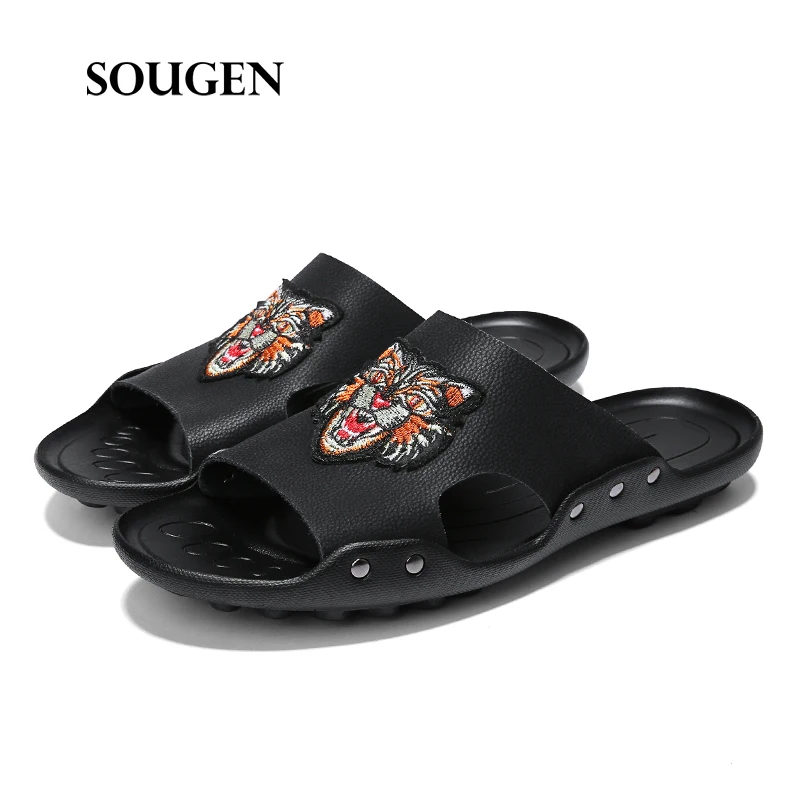 Мужская обувь для взрослых мужчин s Slide сандалии мужские Вьетнамки Сандалии