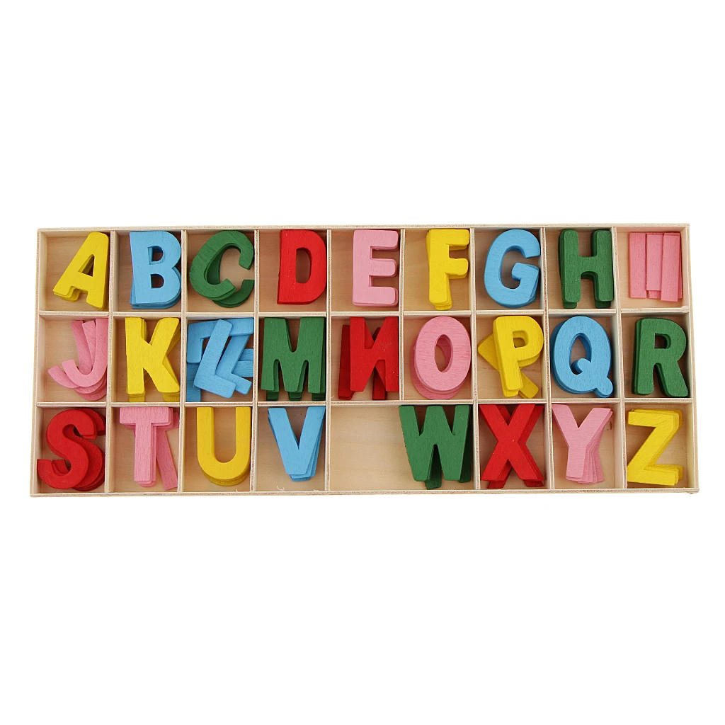 156 шт. деревянные буквы алфавита &quotA-Z&quot украшения для скрапбукинга с лотком