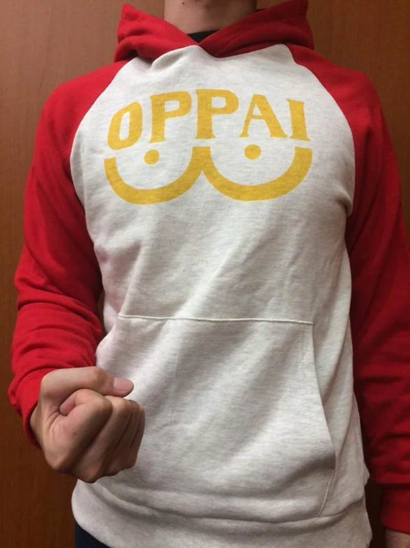 Один удар человек Сайтама Oppai толстовка с капюшоном S/M/L/XL Размер Косплэй костюм