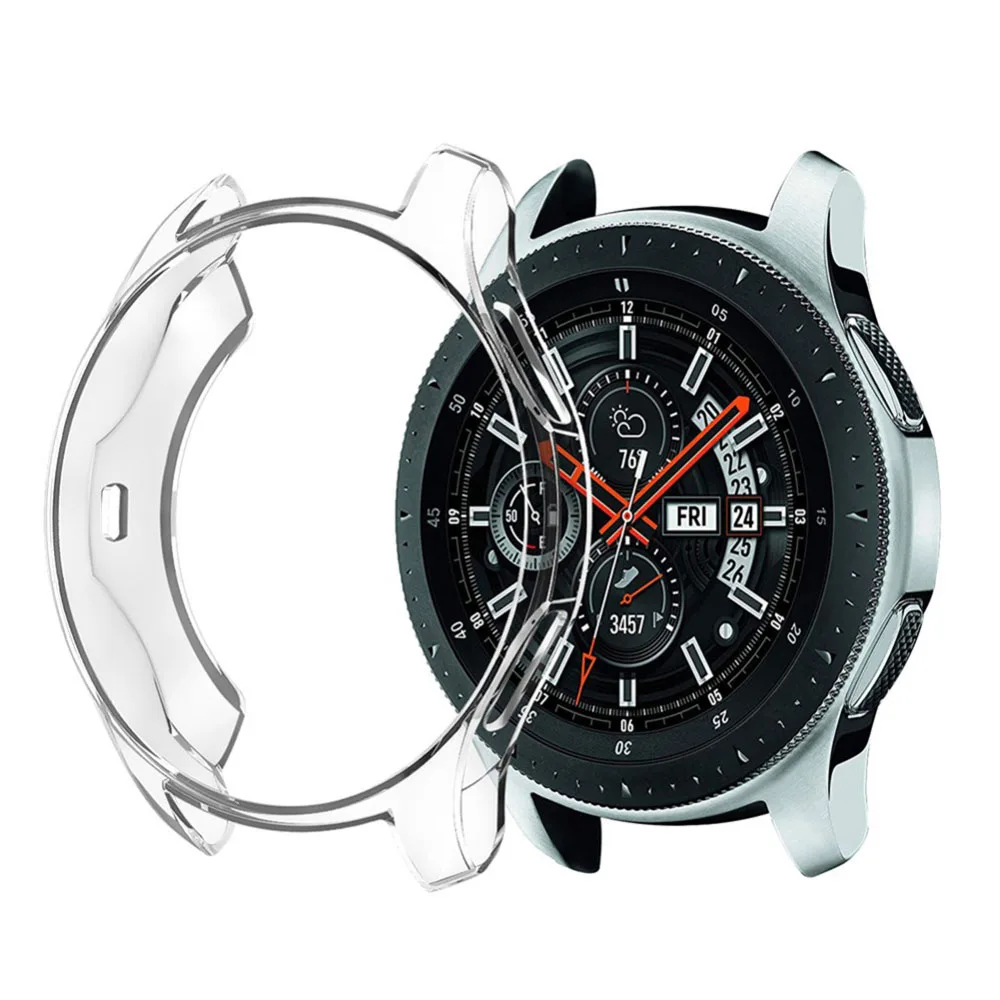 Чехол из ТПУ для Samsung Galaxy Watch 42 мм прозрачный силиконовый защитный чехол