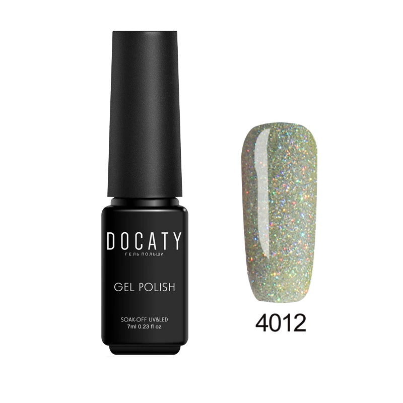 Docaty Неон УФ гель для ногтей 7 мл био Гели Soak Off Гель лак Сияющий Блеск лаков!