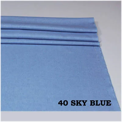 40 sky blue Хлопок/лен ткани темно-красный фиолетовый оливковый зеленый коричневый верблюд сплошной цвет для DIY Декор Одежда Платье подушки ручной работы Текстиль - Цвет: 40 sky blue