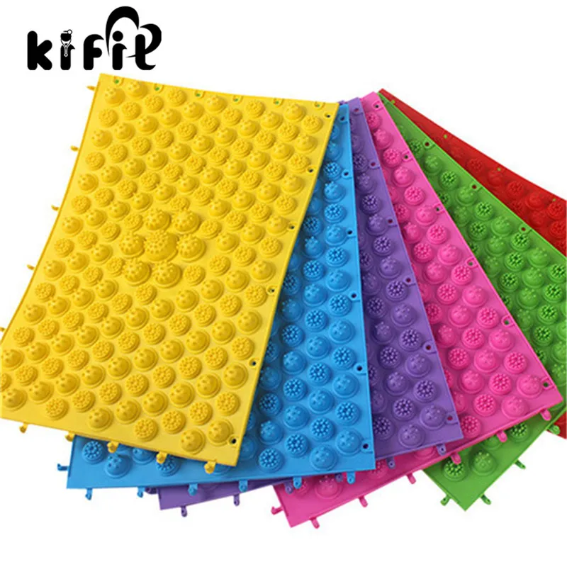 KIFIT красочный иглоукалывание прижигание ног медицинский Массажер терапия коврик для ног кровообращение Массажный коврик для здоровья инструмент