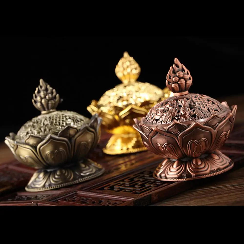 Тибетская горелка для благовоний в виде лотоса 1 шт.|tibetan lotus incense burner|lotus burnerincense