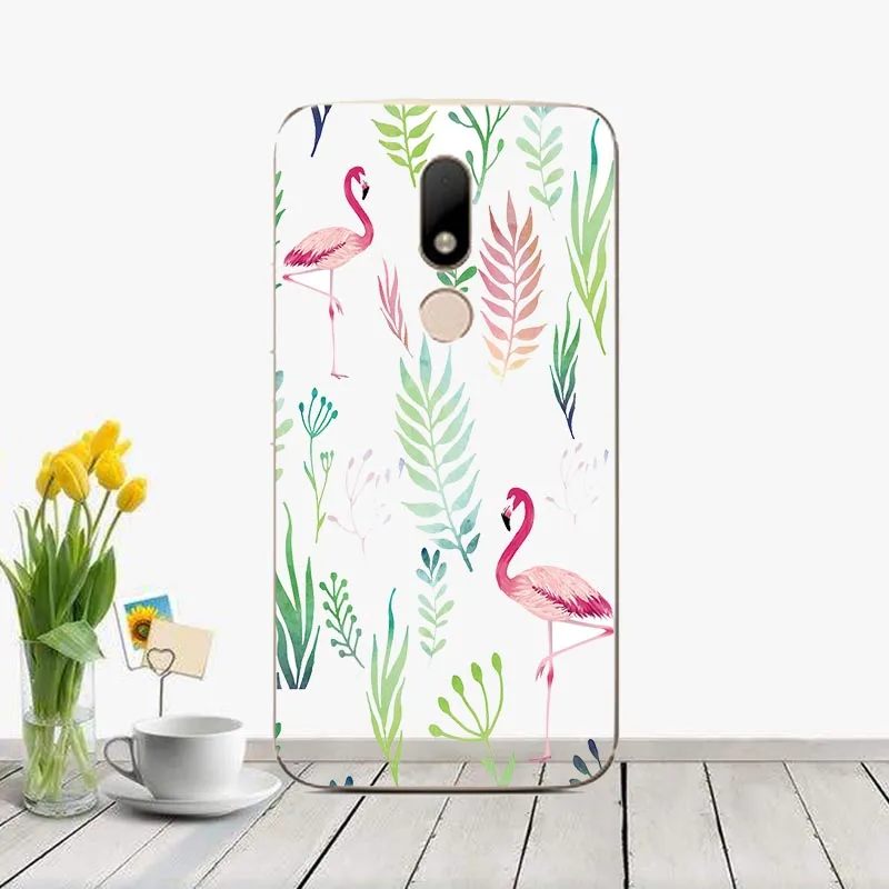 J49 Мягкий силиконовый чехол для Motorola Moto M XT1662 XT1663 розовый чехол с милыми животными чехол с принтом для Moto M задняя крышка Capas Fundas - Цвет: J49