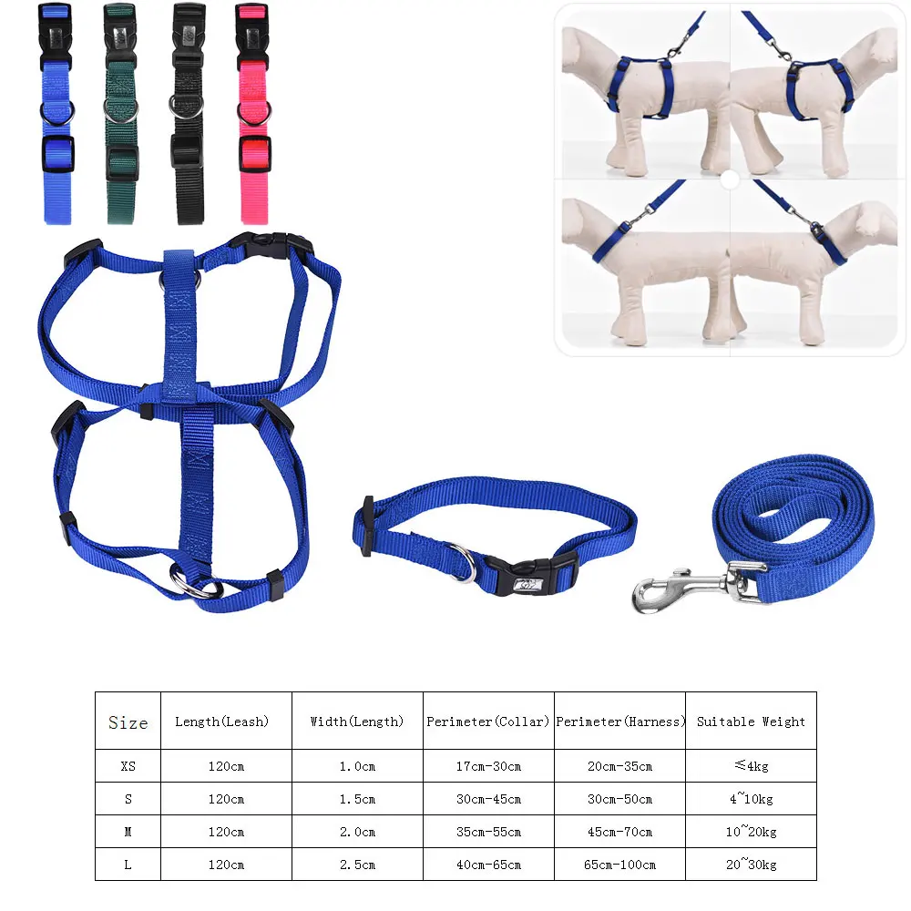 3 шт. Регулируемый Собачий Ошейник длина 1 2 м|harness pet|dog accessorieswalking leash |