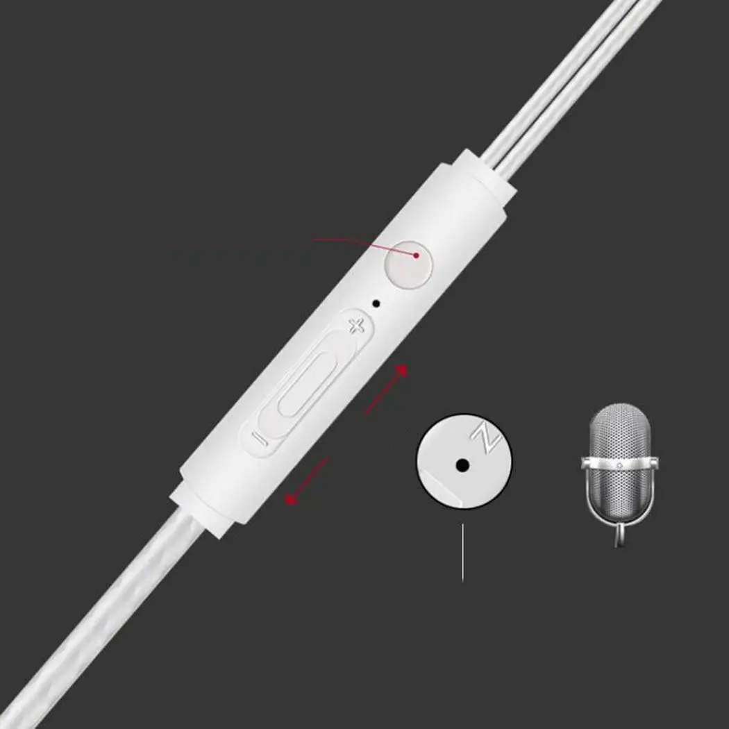 Универсальные спортивные наушники HIFI Проводные супер бас красочные с микрофоном