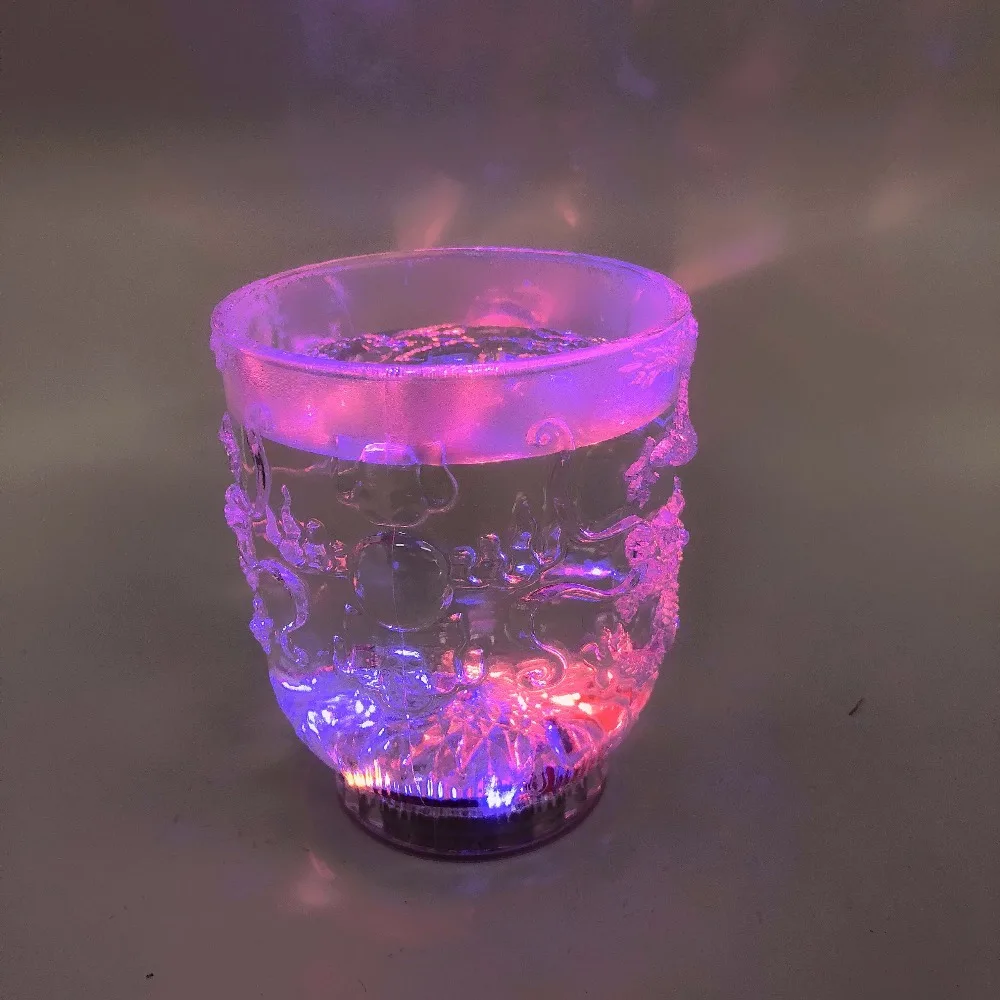 285ML Creative Gift Cup Water LED Induction Rainbow Color Light Chameleon Flashing Mug Sensor Beer | Дом и сад