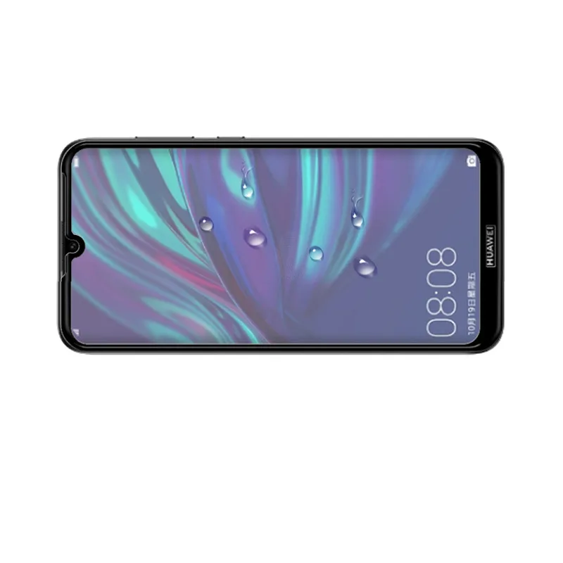 2 шт. Защитная пленка для ЖК-экрана Huawei Y7 Pro 2019 полное клеевое стекло покрытие
