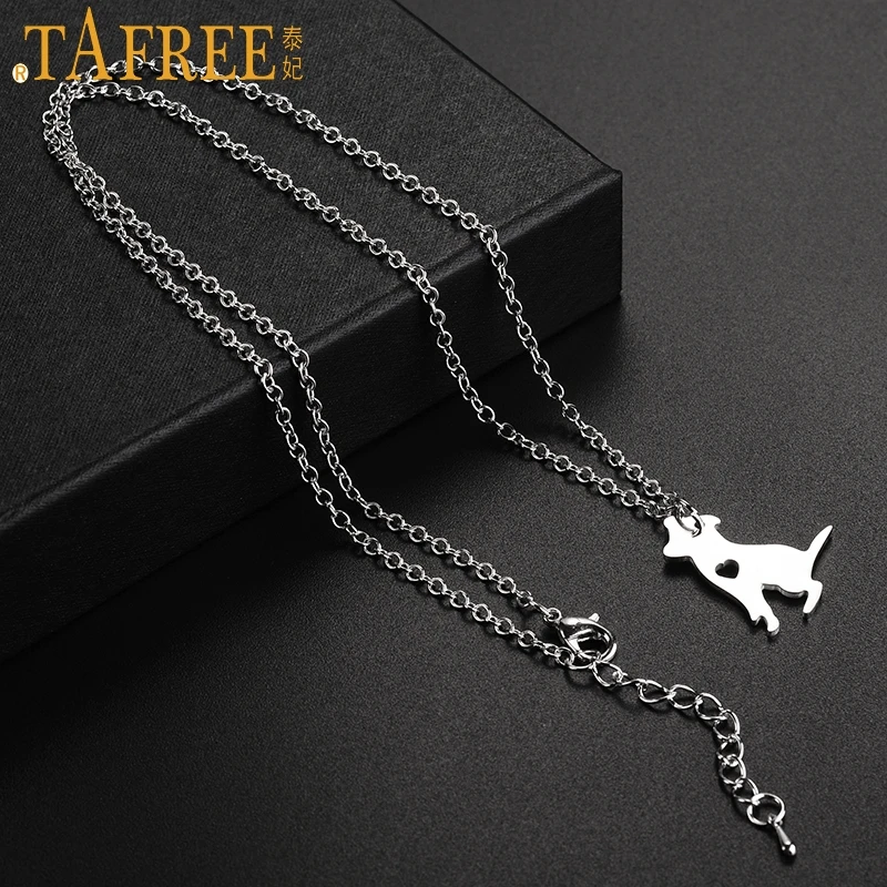 Милые женские и детские ювелирные изделия TAFREE Бигль ожерелье чокер из