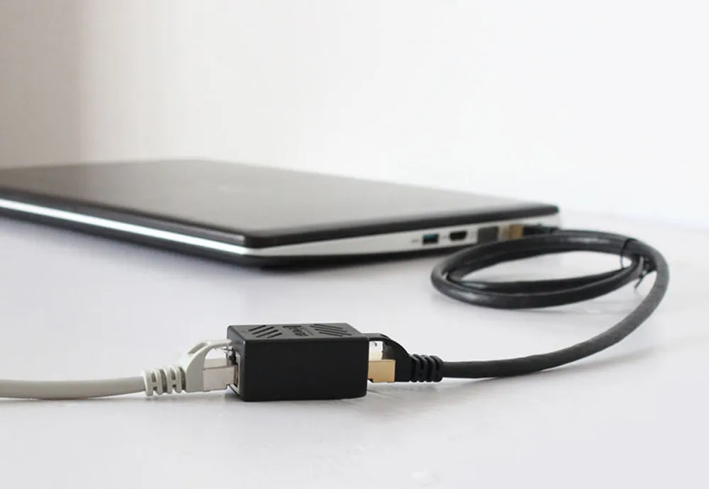 2 упаковки RJ45 муфта Ethernet кабель удлинитель адаптер Женский 7 3| |
