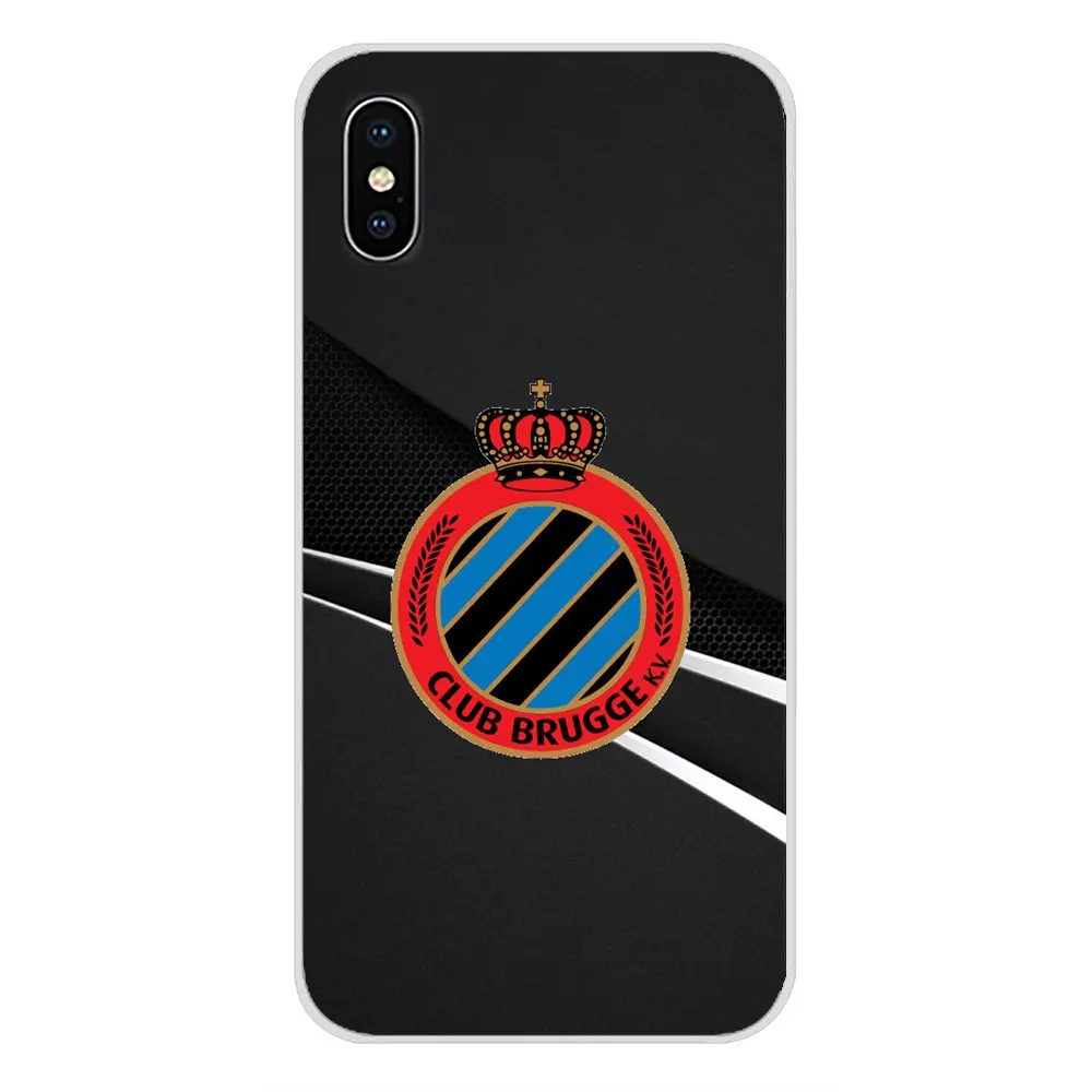 Аксессуары для футбольного клуба Brugge KV Чехлы Apple iPhone X XR XS MAX 4 4S 5 5S 5C SE 6 6S 7 8 Plus ipod touch