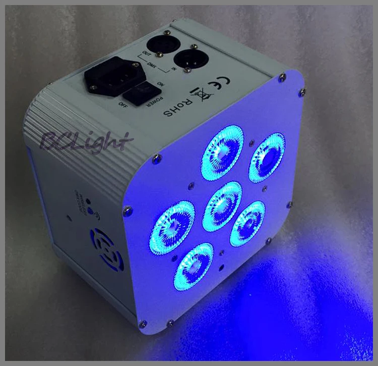 8XLOT беспроводной Dmx Par Can с батареей 6 шт. 18 Вт в 1 Светодиодные Uplights RGBWA + УФ высокая