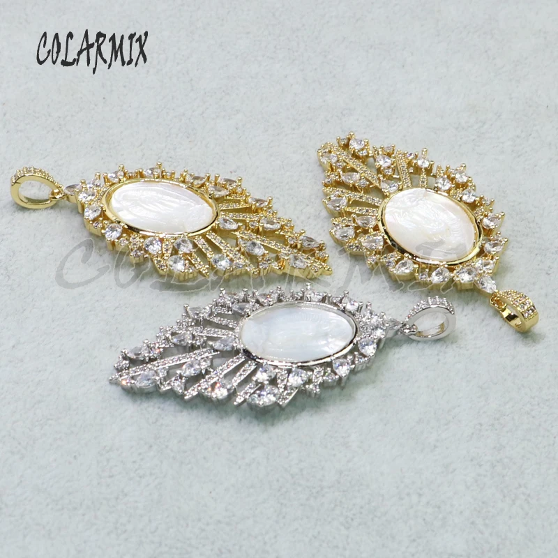 4 шт. циркониевые подвески с кристаллом циркония полые формы металлические