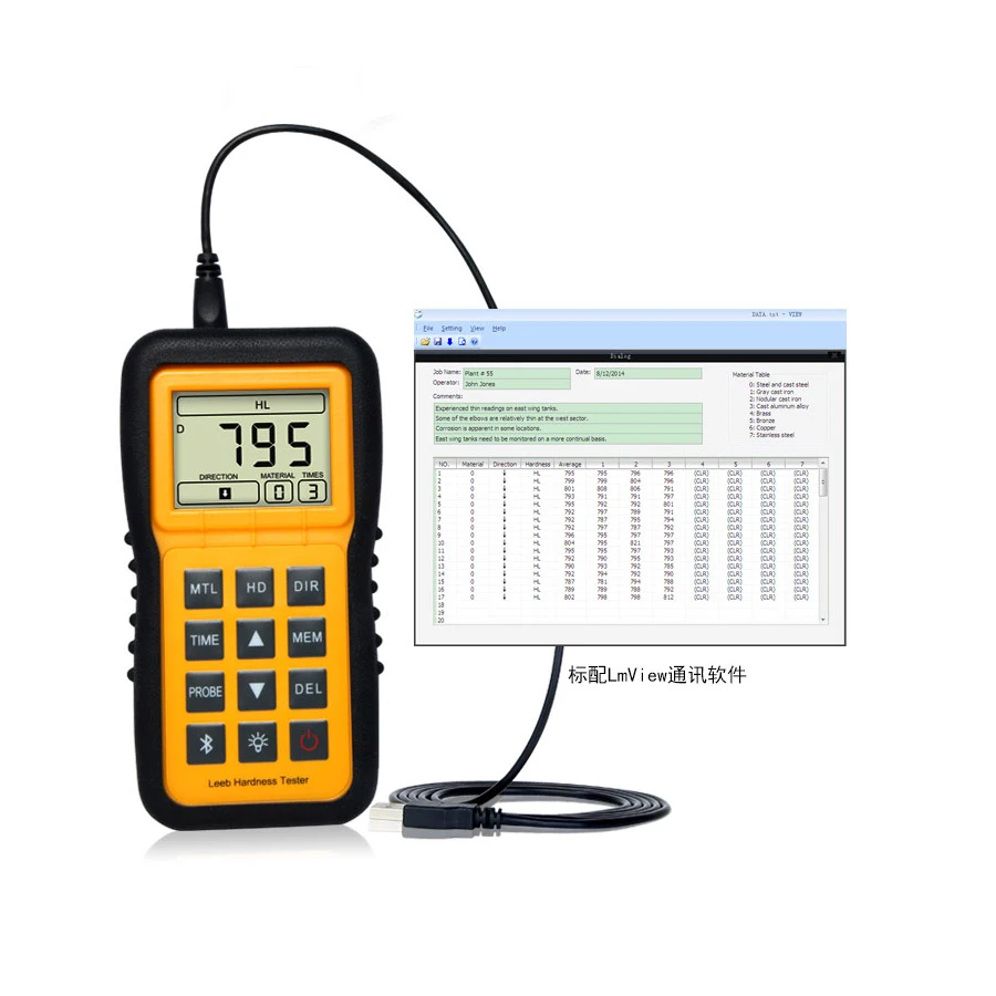 1 шт. портативная сталь Leeb твердость Тестеры Цифровой Металл испытательная