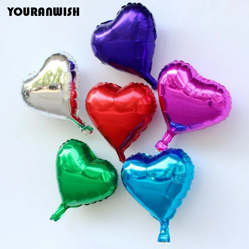 YOURANWISH 5pcs10inchLOVE Алюминий Фольга шар этап Свадебный Baby Shower украшение ремесло DIY День
