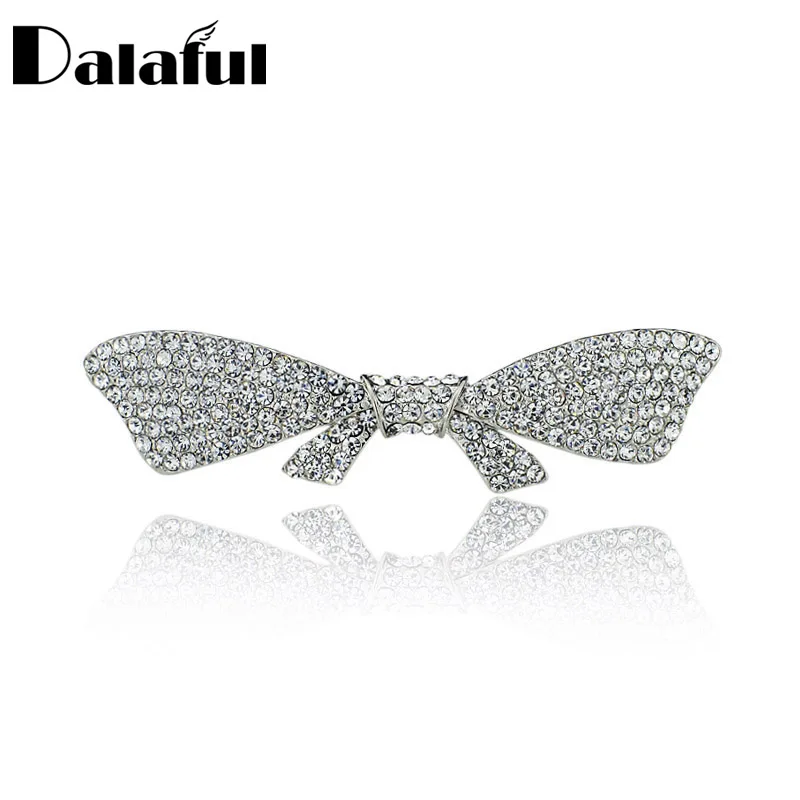 Элегантный Бант-бабочка с украшением в виде кристаллов шикарные волосы заколка