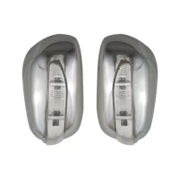 novel style car accessories abs chrome plated door mirror covers with led for toyota corolla fielder 2003