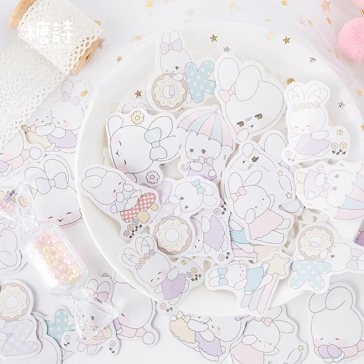 Kawaii Rabbit Bullet Journal декоративные наклейки Скрапбукинг палочка этикетка дневник канцелярский альбом милые наклейки